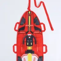 Ледянка &laquo; #1&raquo; Snow Cat, 90&times;40 см, толщина 1 см, с тросом, красная
