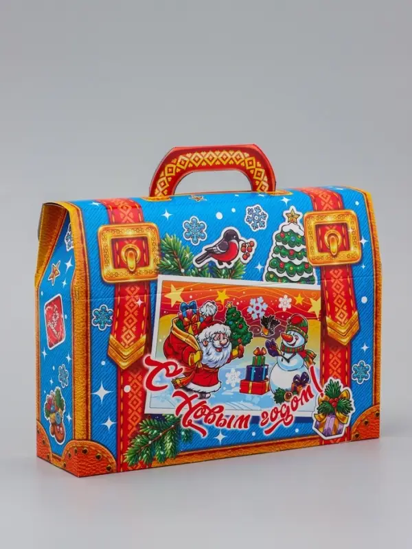 Коробка Новогодняя подарочная Коробка Новогодняя подарочная "Портфель" 26 х 19,5 х 7,5 см