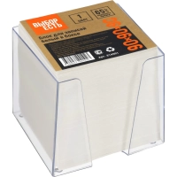 Блок для записей в подставке в стакане 9х9х9 белый