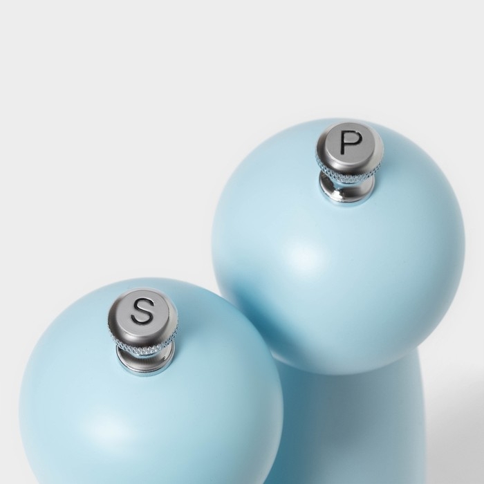 Набор мельниц для специй  Набор мельниц для специй "Облако" 2 шт. 27см, цвет голубой