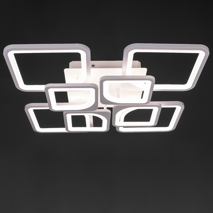 Люстра с ПДУ 59112/8WT LED 240Вт 3000-6000К диммер белый 55х55х10 см BayerLux