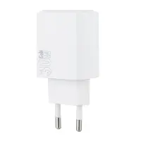 Сетевое зарядное устройство с кабелем Type-C на Type-C PD30W N70 HOCO белое