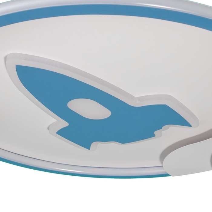 Люстра с ПДУ "Полет" LED 160Вт 3000-6000К бело-синий 50х53х5,5 см BayerLux