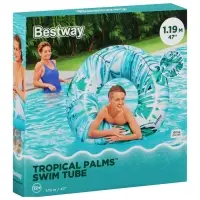 Круг для плавания Bestway &laquo;Тропики&raquo;, надувной, d=119 см, МИКС, 36237