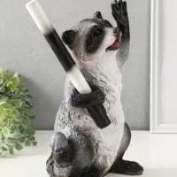 Копилка для денег &laquo;Енот ГАИ&raquo;, 30&times;18&times;16 см, серый