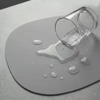 Салфетка сервировочная на стол Доляна &laquo;Тэм&raquo;, 45&times;35 см, серая