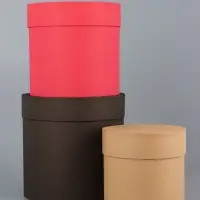 Набор круглых подарочных коробок &laquo;Стиль&raquo; 3 в 1 - 18&times;16&times;13 см