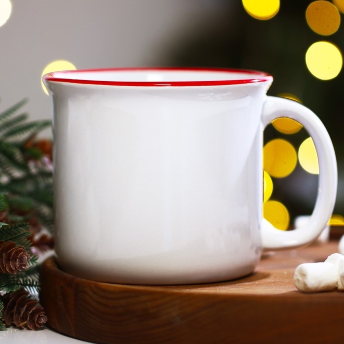 Кружка керамическая новогодняя Дорого внимание «Зима», 450 мл