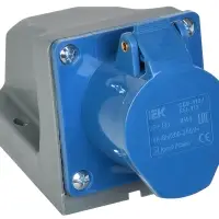 Розетка стационарная ССИ-113 16А 6ч 220В 2P+PE IP44 IEK