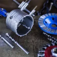 Коронка буровая в сборе ТУНДРА, SDS-plus, М22&times;80 мм