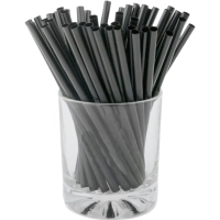 Трубочки для коктейля  Мартини ПП прямые d5мм L125мм черн. 400шт/уп 342034ч