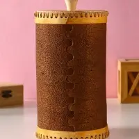 Туес большой "Конек-Горбунок", D13 смхH(с хватком)27,5 см, береста