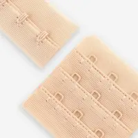 Застёжка для бюстгальтера, 3 ряда 3 крючка, 10 шт., бежевая