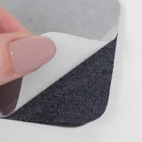 Заплатки для одежды, 10&times;7.5 см, термоклеевые, пара, цвет джинс