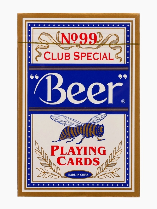 Карты игральные 54 шт Beer, карта 5.7 х 8.7 см, синяя рубашка, 280 г Карты игральные 54 шт Beer, карта 5.7 х 8.7 см, синяя рубашка, 280 г