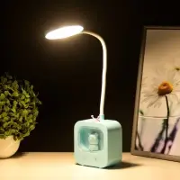 Лампа настольная RISALUX &laquo;Мишка&raquo;, светодиодная, 5 Вт, USB, АКБ, МИКС, 5&times;10&times;43 см