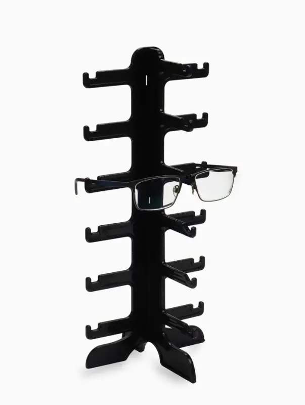 Подставка под очки 6 мест, 16&times;14.5&times;35.5 см, чёрная