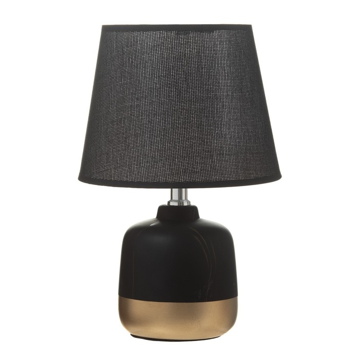 Настольная лампа Настольная лампа "Агас" E14 40Вт черный-золото 20х20х31 см RISALUX