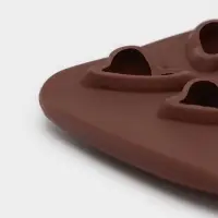 Форма для конфет и шоколада Доляна &laquo;Сердца&raquo;, силикон, 21.5&times;10.5&times;1.8 см, 15 ячеек (3&times;3 см), коричневая