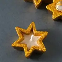 Набор свечей &laquo;Новогодние свечи и подсвечники&raquo;, 6 шт., 15&times;10&times;2.7 см
