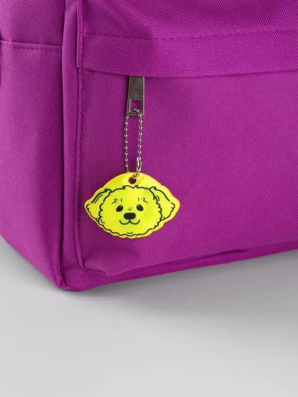 Светоотражающий элемент &laquo;Морда пуделя&raquo;, двусторонний, 6&times;4.3 см, МИКС