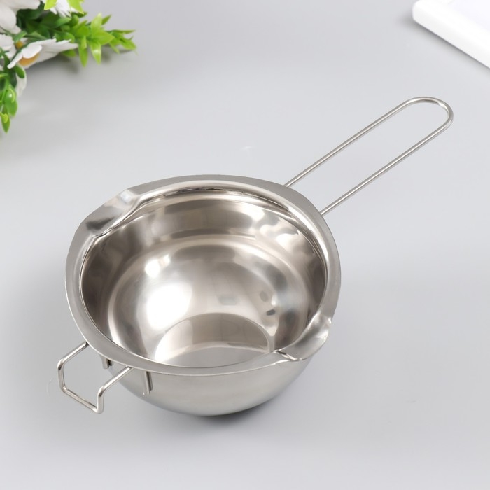 Набор для плавки свечей 480 мл нержавеющая сталь 2 предмета Набор для плавки свечей 480 мл нержавеющая сталь 2 предмета