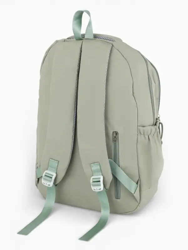 Рюкзак 31*14*44 см, 2 отд. 3 н/карм+пенал, Комби олив/бел