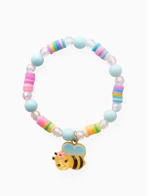 Браслет детский &laquo;Выбражулька. Пчелка с бусинами&raquo;, d=6 см, разноцветный