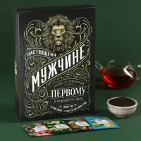 Чай подарочный &laquo;Настоящему мужчине&raquo;, весовой чай 40 г (2 шт. &times; 20 г)., чай в пакетиках 21.6 (12 шт. &times; 1.8 г).
