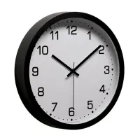 Часы настенные &laquo;Классика&raquo;, плавный ход, d=30.5 см, чёрные