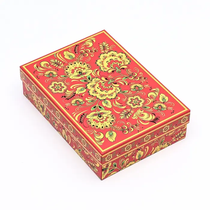 Коробка картонная без окна «Роспись», 21×15×7 см Коробка картонная без окна «Роспись», 21×15×7 см