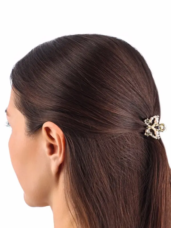 Крабик для волос &laquo;Саманта галант&raquo;, бабочка, 3 см, золотистый