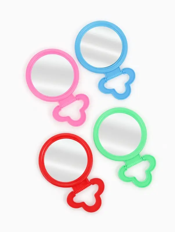 Зеркало настольное, круглое, настенное, 8&times;13.5 см, (d=6.7 см), МИКС