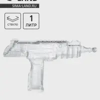 Штоф &laquo;Узи&raquo;, 1 л, стекло, прозрачный