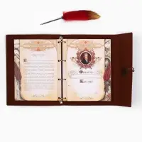 Родословная книга &laquo;Наш род&raquo;, с пером, 56 листов, бордо, 35&times;25 см