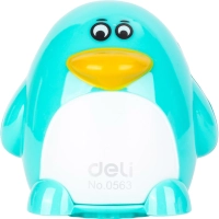 Точилка для карандашей ручная Deli Пингвин E0563 2 отв пластик ассорти