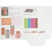 Бумага цветная набор №7 цв.бумаги самокл. а4 5 цв. 10л.флуор 11-410-33