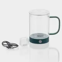 Кружка - мешалка Magistro &laquo;Слот&raquo;, 400 мл, 11.5&times;8&times;12.2 см, стекло, прозрачная