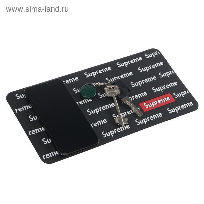 Коврик противоскольязщий 30×15 см, Supreme, черный Коврик противоскольязщий 30×15 см, Supreme, черный