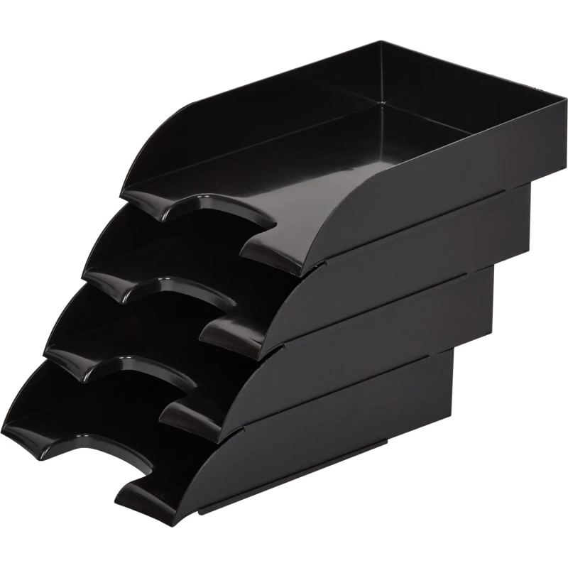 Лоток горизонтальный ATTAСHE, черный 4шт/упаковке