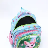 Ранец с эргономичной спинкой 3 отделения, средний "Зая"