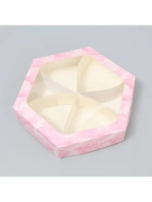 Коробка кондитерская складная, упаковка &laquo;Зефир&raquo;, 23&times;20&times;4 см