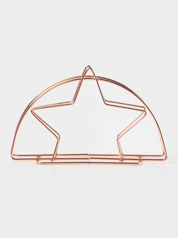 Салфетница Доляна «Звезда», розовое золото Салфетница Доляна «Звезда», розовое золото