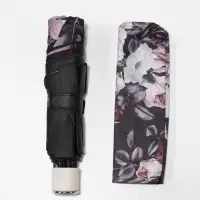 Зонт механический &laquo;Пышные цветы&raquo;, эпонж, 4 сложения, 8 спиц, R=48/55 см, d=96 см, МИКС