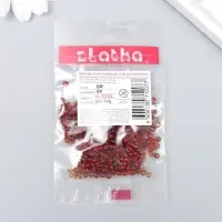 Бисер "Zlatka" 08/0, 3 мм, 10 г 0324 т.красный