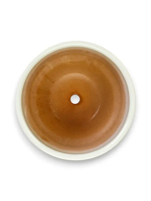 Горшок цветочный с поддоном 0,9 л, керамика  Горшок цветочный с поддоном 0,9 л, керамика "Листья" (М)