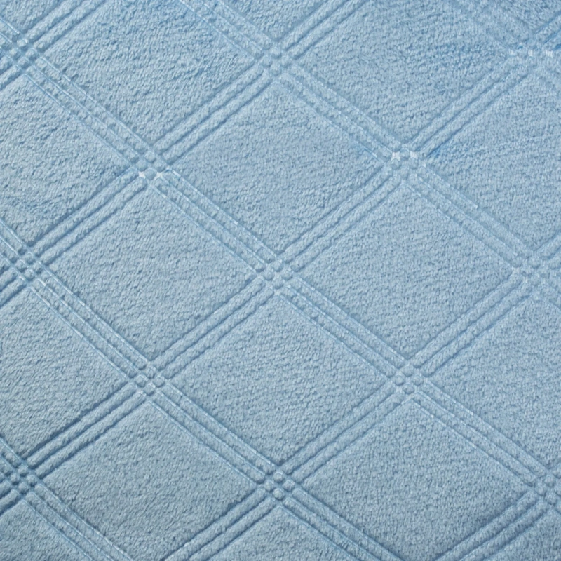 Плед микрофибра Luscan, фактура синий 150x200