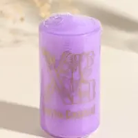 Свеча пасхальная столбик "ХВ" 5х10 см, сиреневый