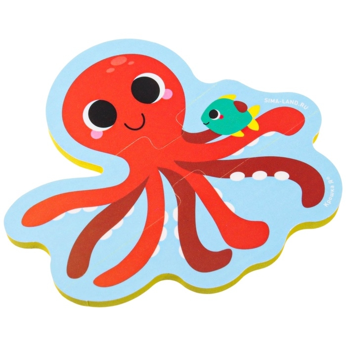 Мягкий пазл для малышей &laquo;Морские друзья&raquo;, 5 пазлов, Крошка Я