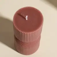 Свеча интерьерная "Греция" капучино 6х6х14 см Свеча интерьерная "Греция" капучино 6х6х14 см